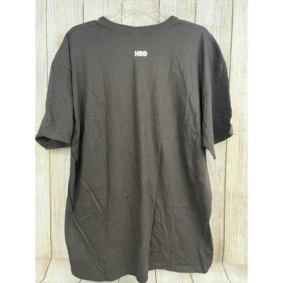 Y2K Bored to Death HBO Promo Graphic Shirt SZ XL Chocolate Brown Granola - Picture 4 of 6